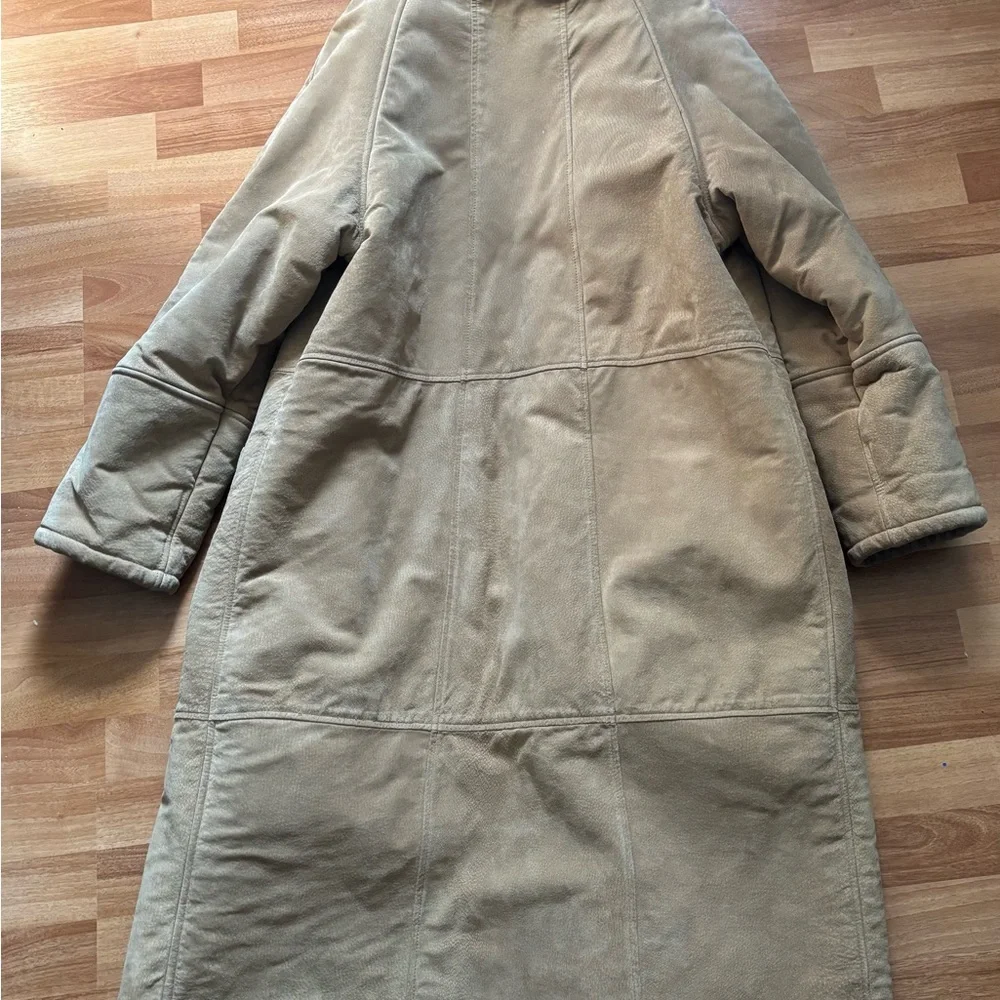 Amazing Vintage Marvin Richards Suede Women's Coat with Leopard Print Lining - Picture 7 of 7